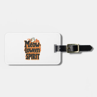 Meow-loween Geest Kat Bagagelabel