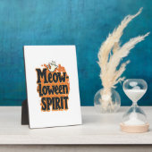 Meow-loween Geest Kat Fotoplaat (Zijkant)