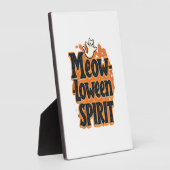 Meow-loween Geest Kat Fotoplaat (Zijkant)
