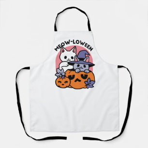 Meow-Loween - Schattige Halloween Cat Design Schort