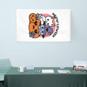 Meow-Loween - Schattige Halloween Cat Design Spandoek (Beurs)