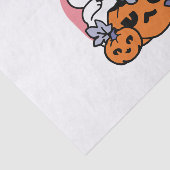 Meow-Loween - Schattige Halloween Cat Design Tissuepapier (Detail)