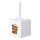 Meow-loween Spirit Kater Decoratie (Achter hoekig)