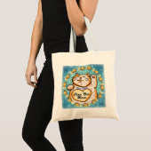 Meow Lucky Cat-tas Tote Bag (Voorkant (product))