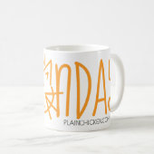 Meow Maandag Koffie Mok (Voorkant rechts)