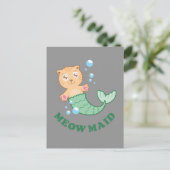 Meow Maid Briefkaart (Staand voorkant)