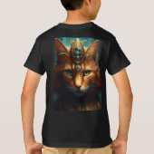 "Meow Majesty: Cat King 3D Print Adventure" T-shirt (Achterkant)