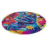Meow meesterwerken: Optimale Cat Paint Art Snijplank (Hoek)