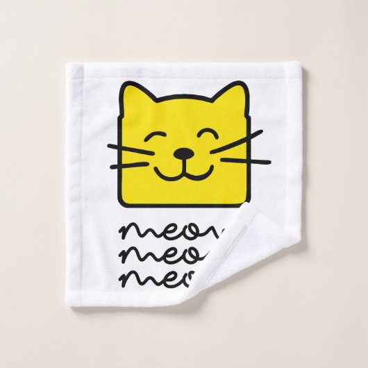 Meow Meow Bad Handdoek (Wasdoekje)