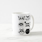 Meow, Meow  Mug - Purrfect Gift for a Cat Lover Koffiemok (Voorkant rechts)