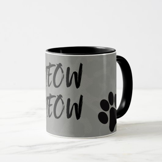 Meow Meow Paw Mug Mok (Voorkant rechts)
