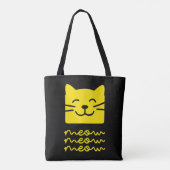 Meow Meow Tote Bag (Achterkant)