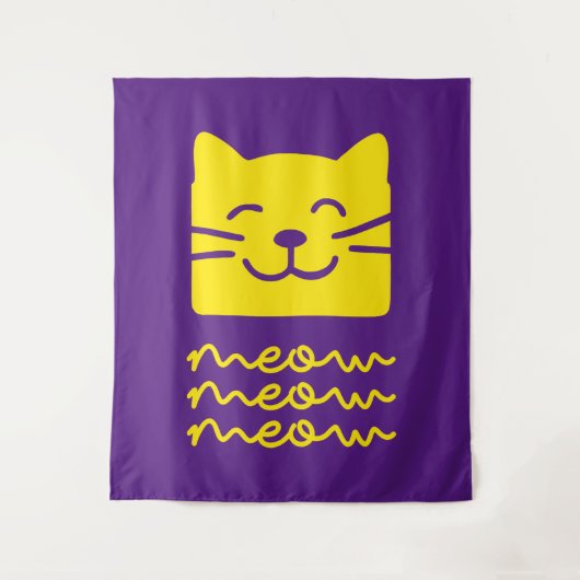 Meow Meow Wandkleed (Voorkant)