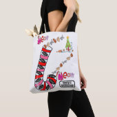 Meow Merry Kerstman Canvas tassen (Dichtbij)