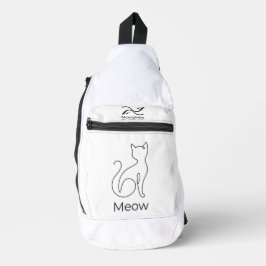Meow – Minimalistische Kat Sling Bag