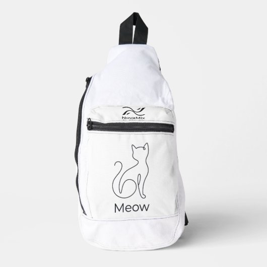 Meow – Minimalistische Kat Sling Bag (Voorkant)