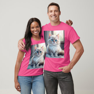 “Meow Modus Aan – T-Shirt met Cute Kat Print”