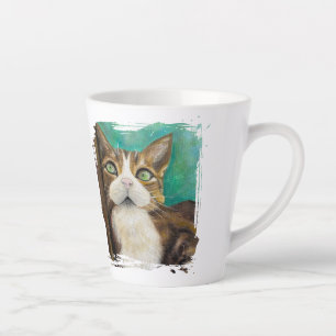 Meow mok met kat schilderij