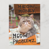 Meow Money, Meow Problemz Briefkaart (Voorkant)