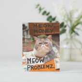 Meow Money, Meow Problemz Briefkaart (Staand voorkant)