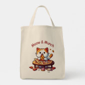 Meow & Munch Pizza Cat Tote Bag (Achterkant)
