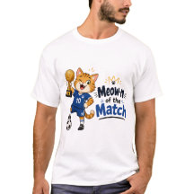 Meow-n of the Match Voetbal Kat T-shirt