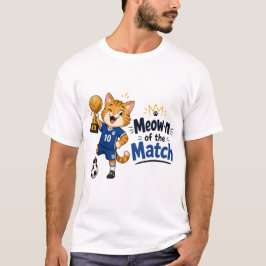 Meow-n of the Match Voetbal Kat T-shirt
