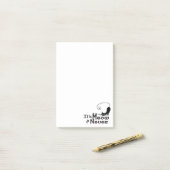 MEOW of Nooit Cat Post-it® notes (Op bureau)