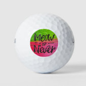 Meow or Never Golfballen (Voorkant)