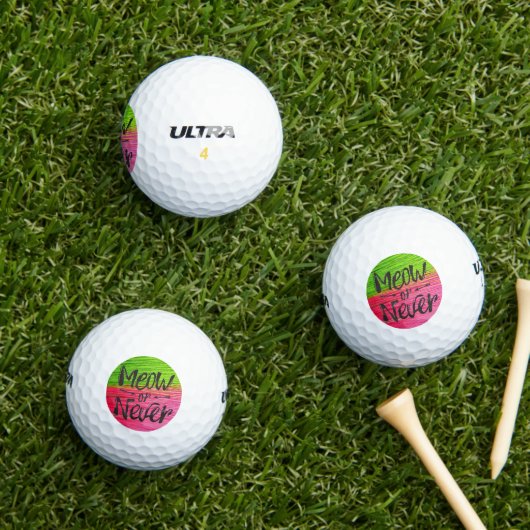Meow or Never Golfballen (Insitu Gras)