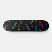 Meow Pawprinters Skateboard (Horizontaal)