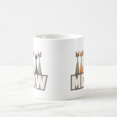 Meow Peeking Cats - Funny Cat Lover Humor Graphic Koffiemok (Center)