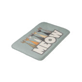 Meow Peeking Cats Funny Sage Green Cat Lover Print Badmat (Gekanteld)