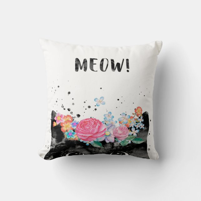 Meow Peking Cat, Kitten Cat Lover Gift Idee Kussen (Voorkant)