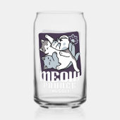 Meow Pounce Snuggle – Schattigee slapende katten Blikvorm Glas (Voorkant)