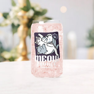 Meow Pounce Snuggle – Schattigee slapende katten Blikvorm Glas