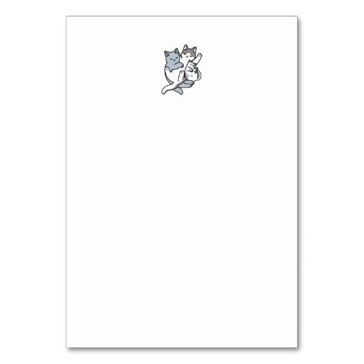 Meow Pounce Snuggle – Schattigee slapende katten Kaart (Achterkant)