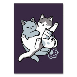 Meow Pounce Snuggle – Schattigee slapende katten Kaart