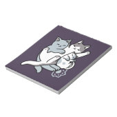 Meow Pounce Snuggle – Schattigee slapende katten Notitieblok (Linkerzijde)