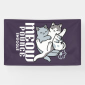 Meow Pounce Snuggle – Schattigee slapende katten Spandoek (Horizontaal)