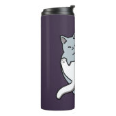 Meow Pounce Snuggle – Schattigee slapende katten Thermosbeker (Gedraaid links)