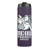 Meow Pounce Snuggle – Schattigee slapende katten Thermosbeker (Voorkant)