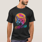 Meow Retro Cat Lover  Funny Cat T-shirt (Voorkant)