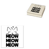 Meow Rubber Stamp Rubberstempel (Gestempeld)