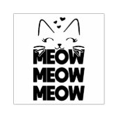 Meow Rubber Stamp Rubberstempel (Afrduk)
