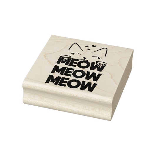 Meow rubber stempel (Stempel)
