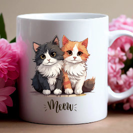 "Meow" Schattigee Cat Duo Mok