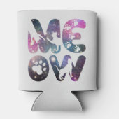 Meow – Schattigee Cat silhouetten en Paw Prints De Blikjeskoeler (Achterkant)