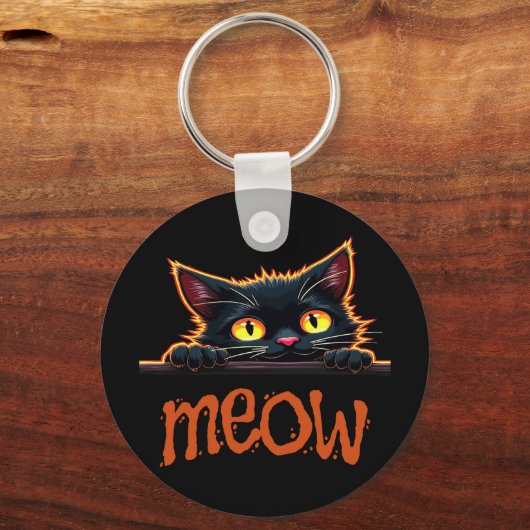 Meow Sleutelhanger (Achterkant)