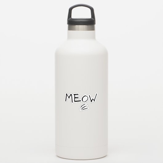Meow Sticker (Waterfles)